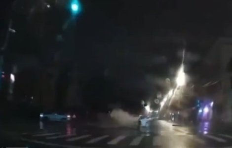 Culiță Sterp, beat la volan, accident în centrul Clujului