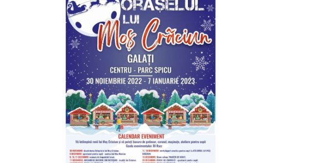 Galațiul, „Orașul lui Moș Crăciun”. Calendar eveniment