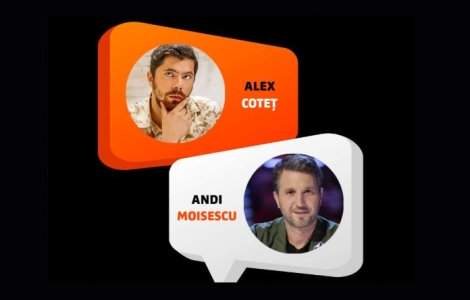 Andi Moisescu și Alex Coteț sunt gazdele IAB MIXX Awards, pe 7 decembrie, la Teatrul Recul