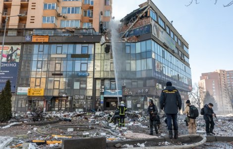 Un nou atac cu rachete al armatei ruse asupra Kievului. Oamenii sunt îndemnați să se adăpostească