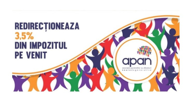 Redirecționează 3,5% din impozitul pe venit către APAN, comunitate pentru pacienții cu scleroză multiplă