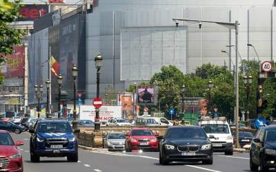 Circulația rutieră din zona...
