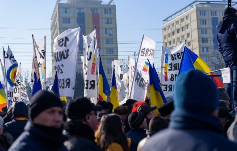 „Marşul Unirii” la Iași organizat de AUR cu ocazia Zilei Unirii Principatelor