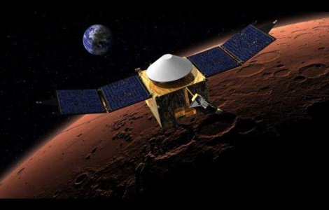 Sonda spatiala Maven va ajunge luni pe orbita planetei Marte