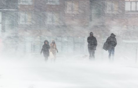 ANM: Alertă de viscol, lapoviță și ninsori în mai multe zone din țară, inclusiv în București. COD GALBEN de vreme severă, până sâmbătă noapte