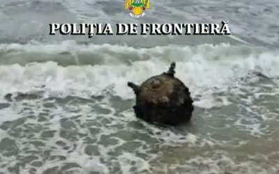VIDEO O mină marină a fost...
