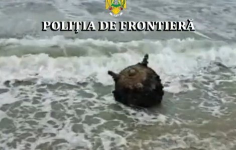 VIDEO O mină marină a fost găsită în zona localității Sfântul Gheorghe