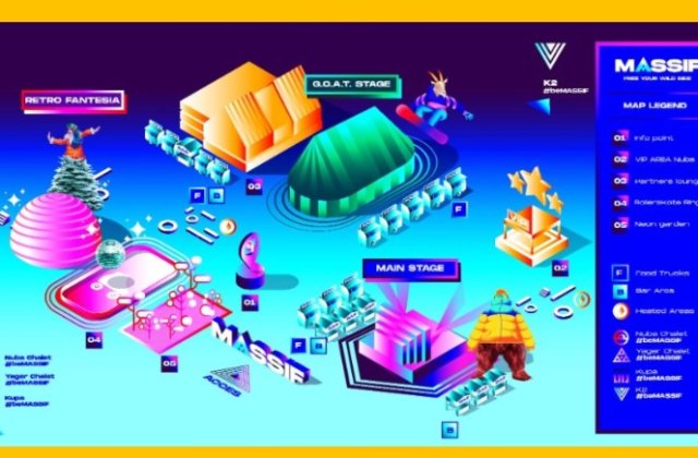 AU &Icirc;NCEPUT PREGĂTIRILE PENTRU MASSIF 2023.  CUM ARATĂ MASSIF? ORGANIZATORII AU DEZVĂLUIT HARTA  FESTIVALULUI