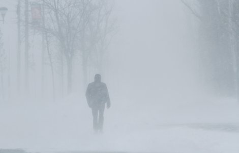 CNSU a declarat stare de alertă în județul Vrancea din cauza zăpezii