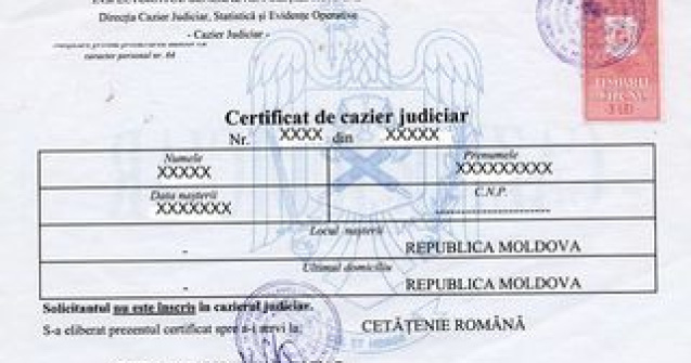 Cazierul juridic poate fi descărcat online gratuit începând de astăzi