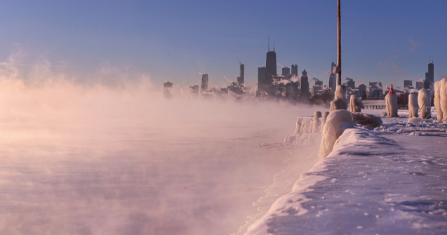 Vortex polar în Europa. O zonă în care nu a mai nins de 100 de ani, acoperită de zăpadă