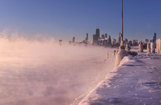 Vortex polar &icirc;n Europa. O zonă &icirc;n care nu a mai nins de 100 de ani, acoperită de zăpadă