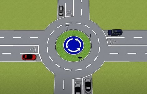 Noua regulă de circulație din sensul giratoriu. Poliția: „Vechea practică nu mai este valabilă”