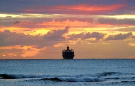 O nava cargo a esuat pe bratul Sulina