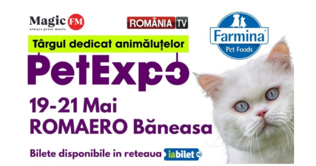 PetExpo, cel mai important târg dedicat animalelor de companie, are loc între 19-21 Mai la ROMAERO Băneasa