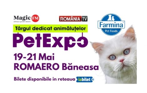 PetExpo, cel mai important târg dedicat animalelor de companie, are loc între 19-21 Mai la ROMAERO Băneasa