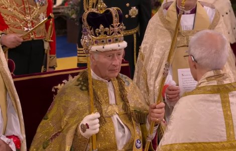 LIVE VIDEO Slujba de încoronare a regelui Charles al III-lea și a soţiei sale, regina Camilla, la Westminster Abbey din Londra