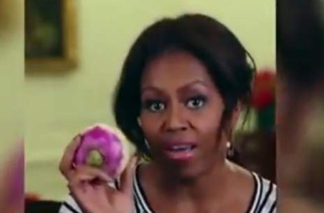 [Video] Michelle Obama danseaza cu un nap pentru a promova alimentatia sanatoasa