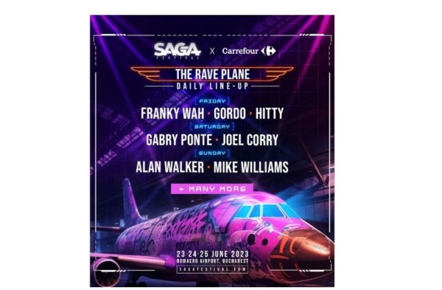 SAGA Festival lansează SAGA Rave Plane, o scenă &icirc;n avion cu petreceri exclusiviste