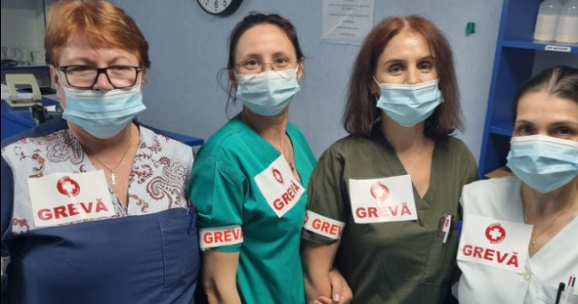 Sindicaliștii SANITAS, în grevă japoneză. Greviștii cer deblocarea posturilor și aplicarea grilei de salarizare