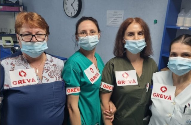 Sindicaliștii SANITAS, &icirc;n grevă japoneză. Greviștii cer deblocarea posturilor și aplicarea grilei de salarizare