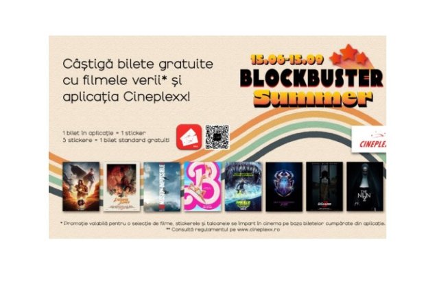 Filmele verii vin cu bilete cadou