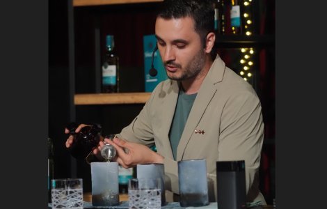 Claudiu Văcăruș, Beverage Manager TRICKSHOT Group & AveForchetta, este câștigătorul locului 1 al celei mai importante competiții de bartending din România