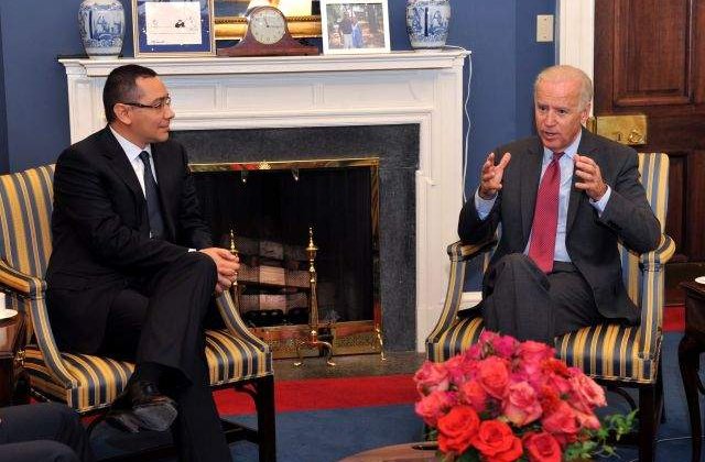 Ponta a discutat telefonic cu Joe Biden, la initiativa oficialului SUA