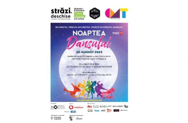 Bucureștiul dansează: Noaptea Dansului, cel mai mare eveniment de dans din Capitală, are loc pe 26 august