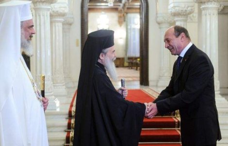 Basescu, intalnire cu Patriarhul Ierusalimului si PF Daniel. Despre ce au discutat