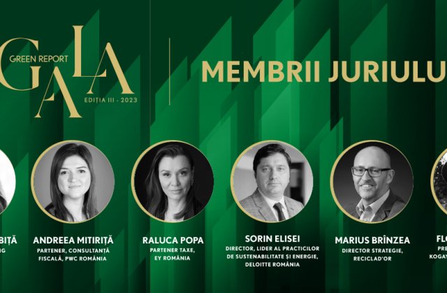 Specialisti de mediu si reprezentanti Big4 formeaza juriul  Galei Green Report 2023
