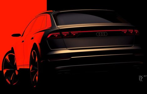 Imagine oficială cu noul Audi Q8 facelift: semnătură luminoasă nouă