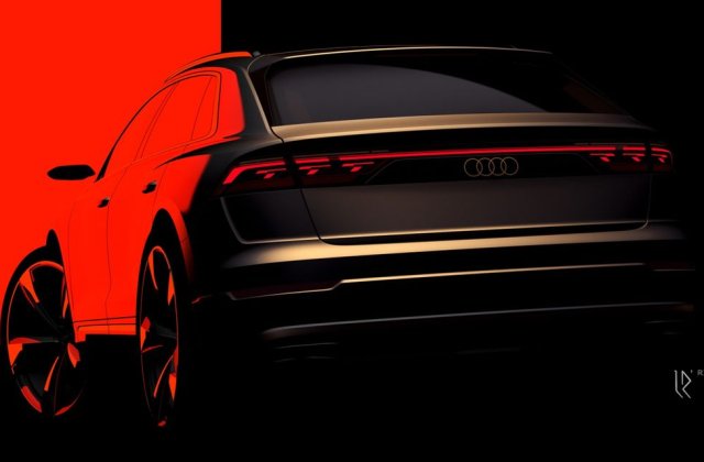 Imagine oficială cu noul Audi Q8 facelift: semnătură luminoasă nouă