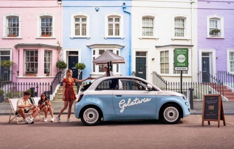 Noul Fiat 500e Gelateria Edition, o mașină pentru iubitorii de înghețată