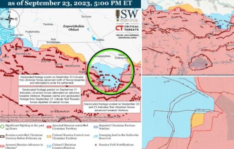 ISW: Iarna nu va opri înaintarea trupelor ucrainene. Care va fi punctul culminant al contraofensivei