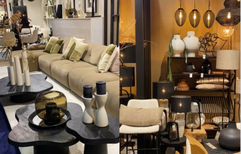 Tendințele anului 2024 în design interior: mobilier cu linii curbate, combinații de lemn cu piatră sau metal și materiale cu texturi pufoase, toate în nuanțe inspirate din natură