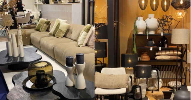 Tendințele anului 2024 în design interior: mobilier cu linii curbate, combinații de lemn cu piatră sau metal și materiale cu texturi pufoase, toate în nuanțe inspirate din natură