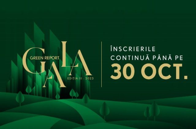 Campionii mediului &icirc;și mai pot &icirc;nscrie proiectele la Gala Green Report 2023 p&acirc;nă pe 30 octombrie
