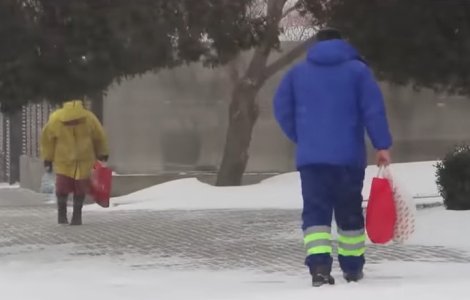 Val de aer polar peste Europa. Orașe îngropate sub nămeți, vânt puternic și temperaturi scăzute