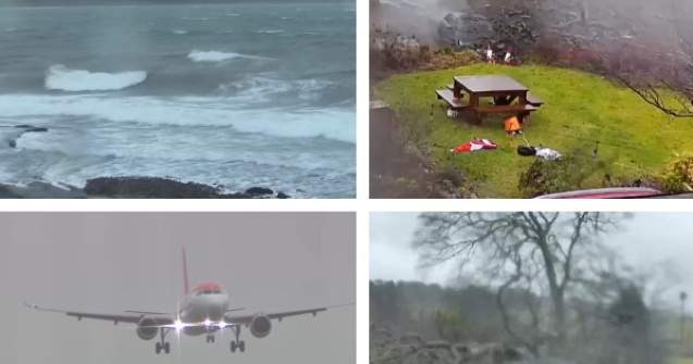 Furtuna Isha face prăpăd în Europa. Nordul Scoției este sub alertă roșie de vânt puternic