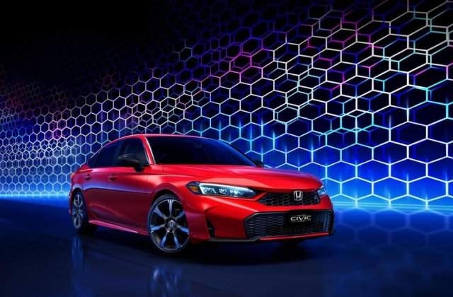 Primele imagini oficiale cu noua Honda Civic facelift