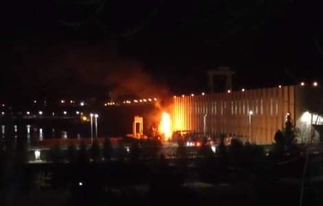 Anchetă după incendiul de la Hidrocentrala Porțile de Fier 1. A fost pericol de explozie VIDEO