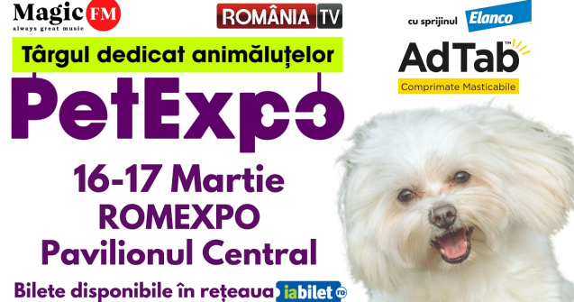 Pet Expo se va desfășura între 16-17 martie 2024 la Romexpo