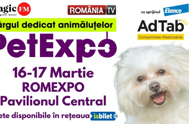 Pet Expo se va desfășura &icirc;ntre 16-17 martie 2024 la Romexpo
