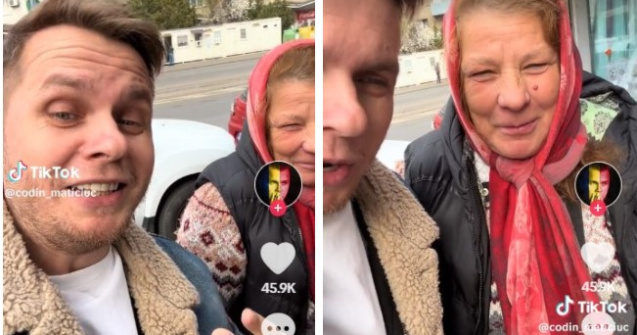 Codin Maticiuc, întâlnire cu soacra sa, care vinde flori în Centrul Capitalei: „Nu iau flori, nici nu îi duc flori”