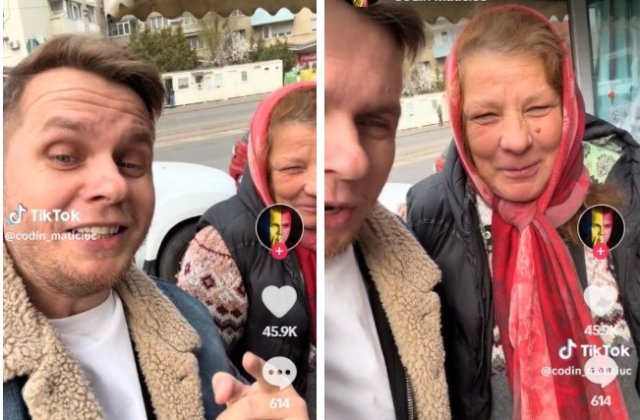 Codin Maticiuc, &icirc;nt&acirc;lnire cu soacra sa, care vinde flori &icirc;n Centrul Capitalei: &bdquo;Nu iau flori, nici nu &icirc;i duc flori&rdquo; 