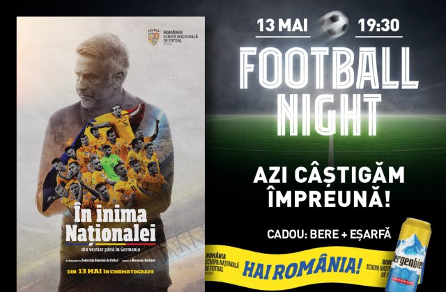 Bergenbier și Cinema City susțin lansarea filmului &bdquo;&Icirc;n inima Naționalei&rdquo;