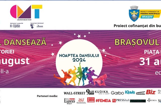 Noaptea Dansului &icirc;n 2024: &bdquo;Bucureștiul Dansează&rdquo; pe Calea Victoriei, &bdquo;Brașovul Dansează&rdquo; &icirc;n Piața Sfatului!