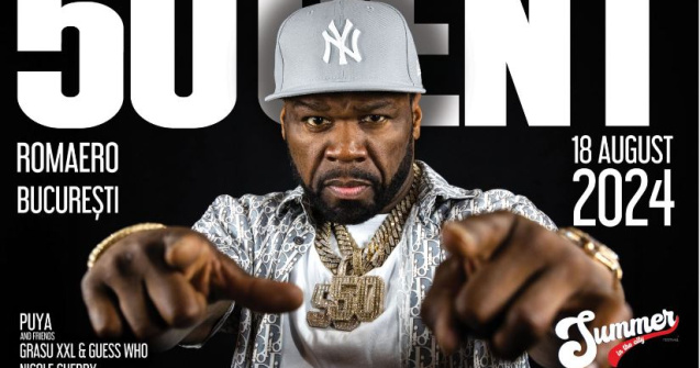 50 CENT live la București pe 18 august 2024