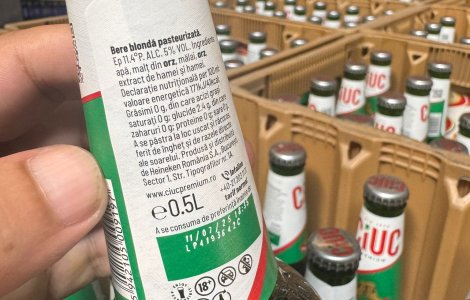De ce au fost retrase 1,8 milioane de sticle de bere Ciuc din magazine?